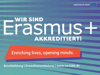 Wir sind Erasmus+ akkreditiert! Tandem ist Erasmus+-akkreditiert.